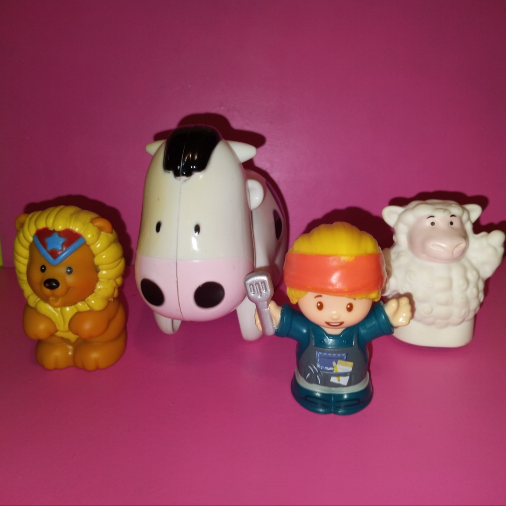 Little People Lion, Lamb, Cow & Cook